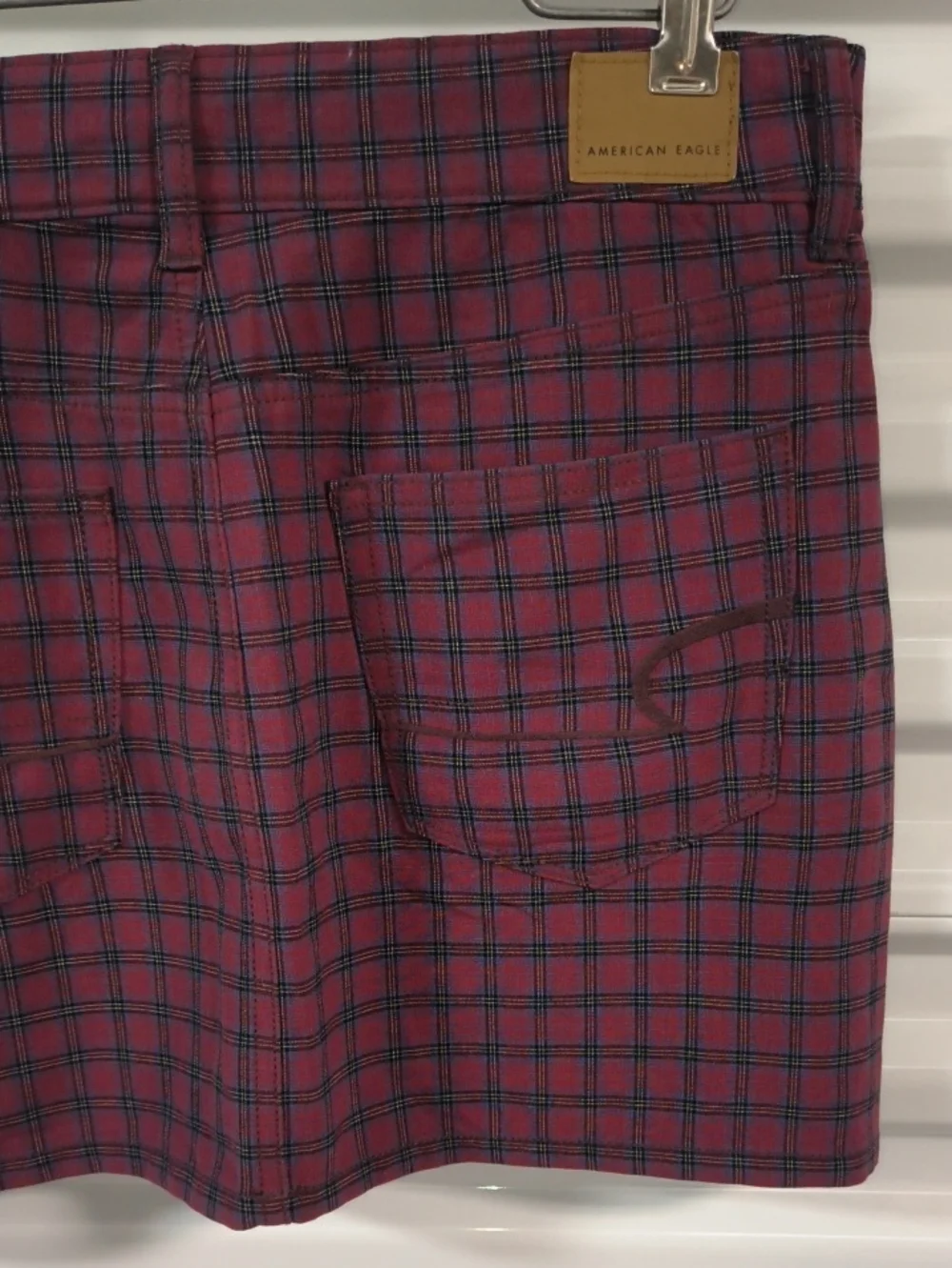 American Eagle Hi-Rise Mini Plaid Skirt Regular High Rise Size 8 New